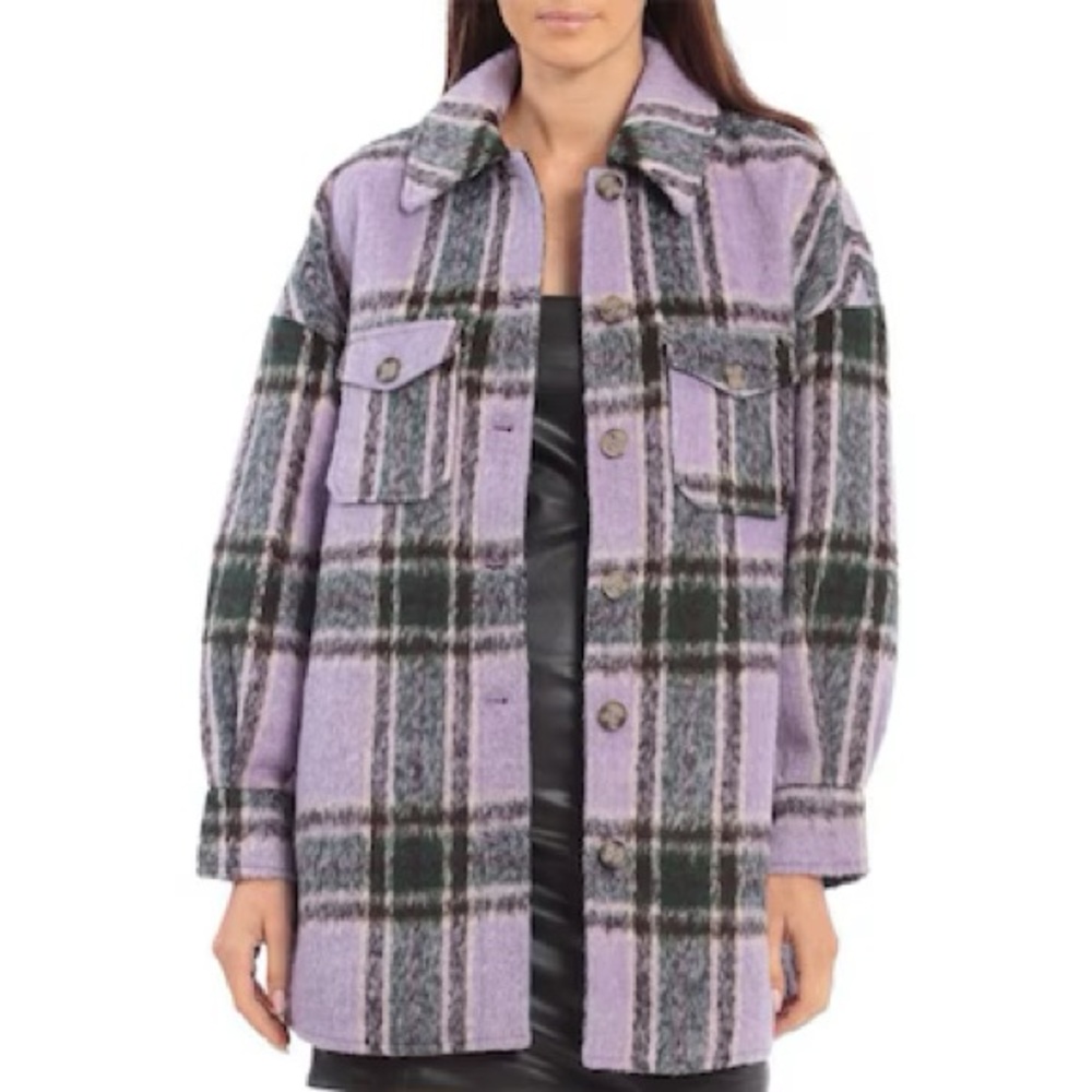 Avec Les Filles Lavender and Forest Jacket